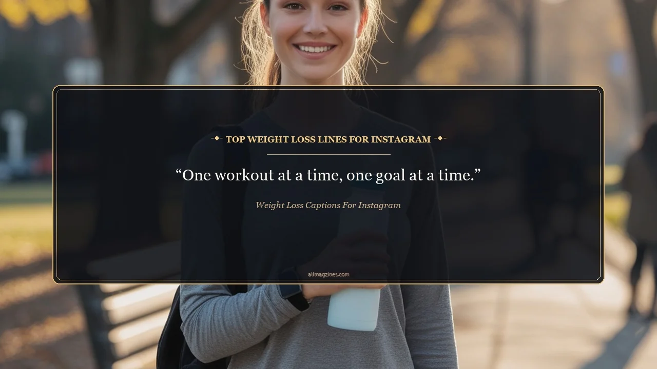 Top Weight Loss Lines for Instagram - weight loss captions for instagram