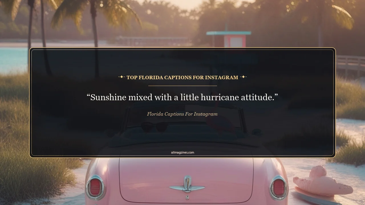 Top Florida Captions for Instagram - Florida captions for Instagram
