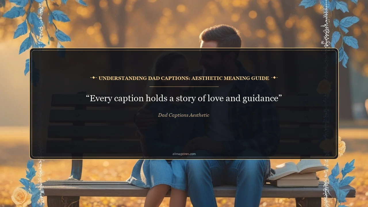 Understanding Dad Captions: Aesthetic Meaning Guide - Dad captions aesthetic