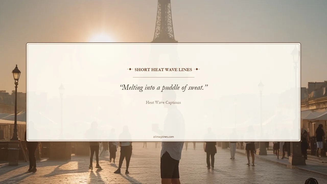 Short Heat Wave Lines - Heat Wave Captions