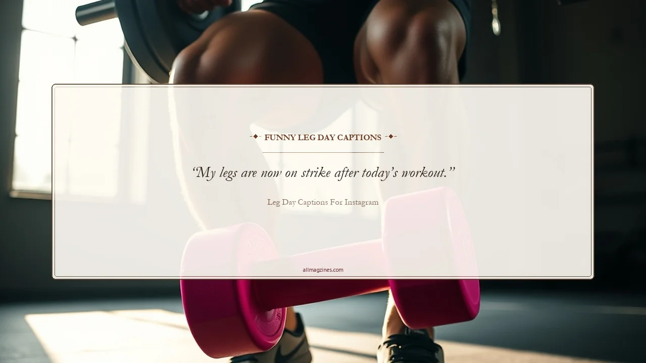 Funny Leg Day Captions - Leg Day Captions For Instagram