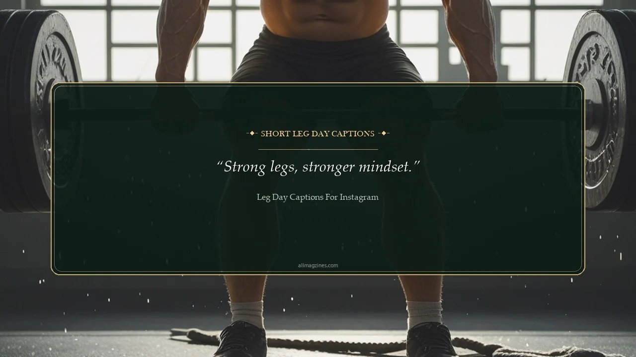 Short Leg Day Captions - Leg Day Captions For Instagram