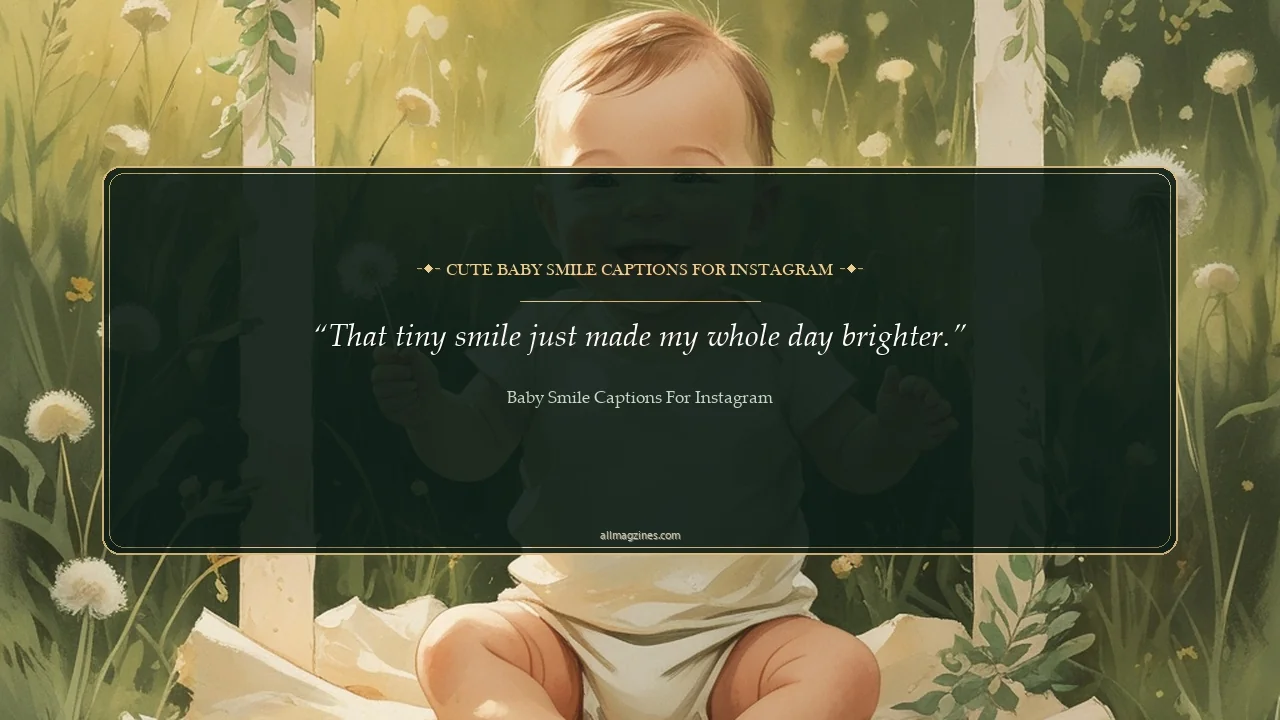 Cute Baby Smile Captions for Instagram - baby smile captions for Instagram