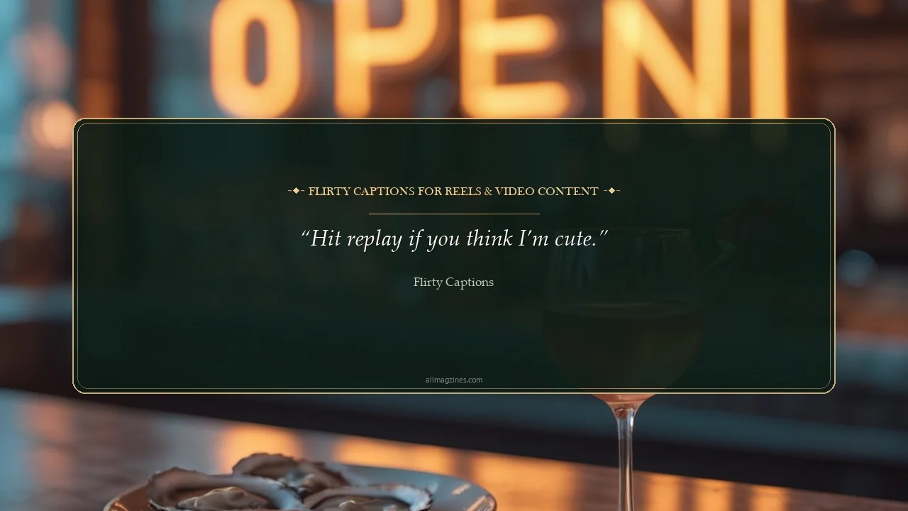Flirty Captions for Reels & Video Content - Flirty Captions