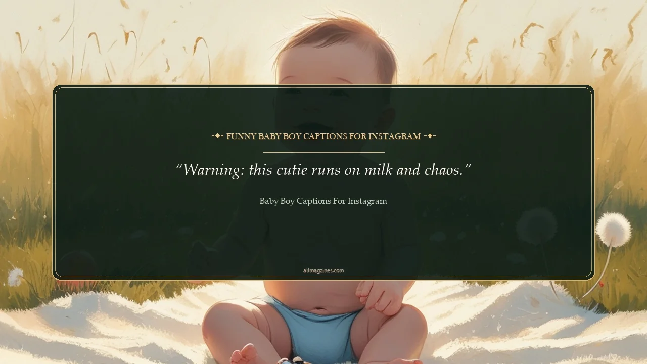 Funny Baby Boy Captions for Instagram - Baby Boy Captions for Instagram