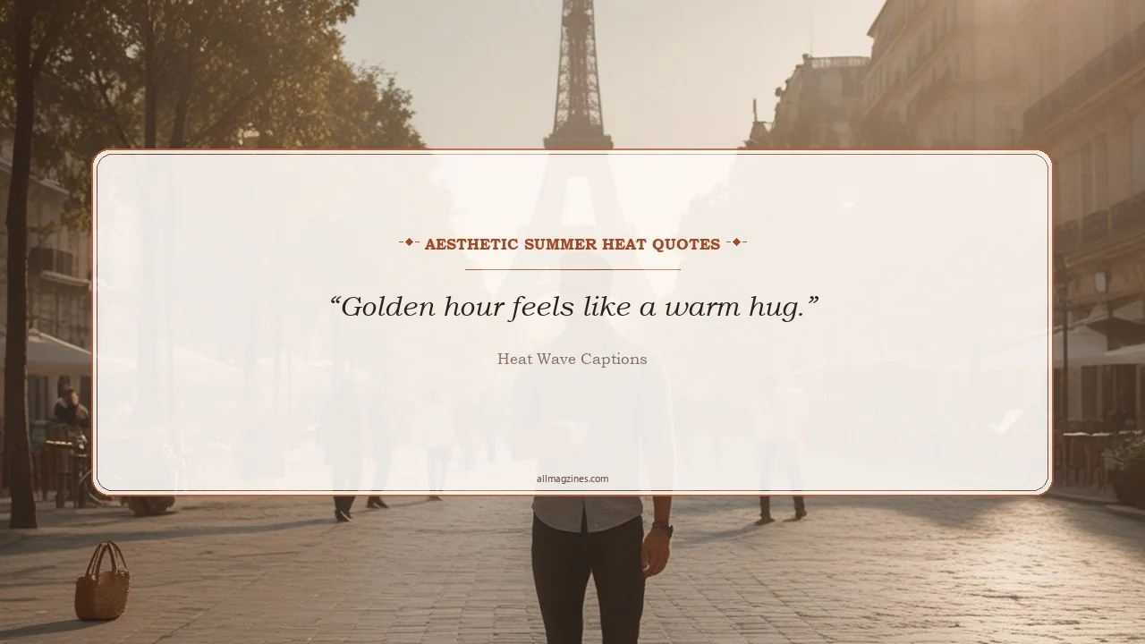 Aesthetic Summer Heat Quotes - Heat Wave Captions