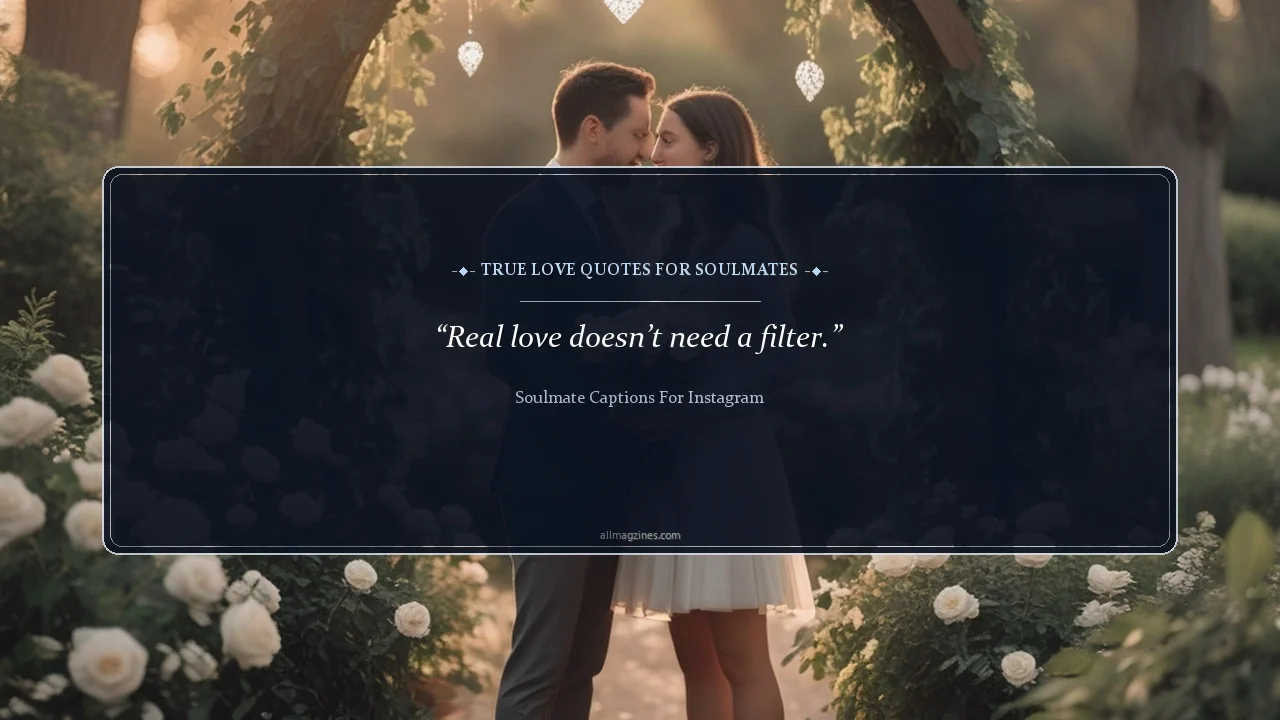 True Love Quotes for Soulmates - Soulmate Captions for Instagram