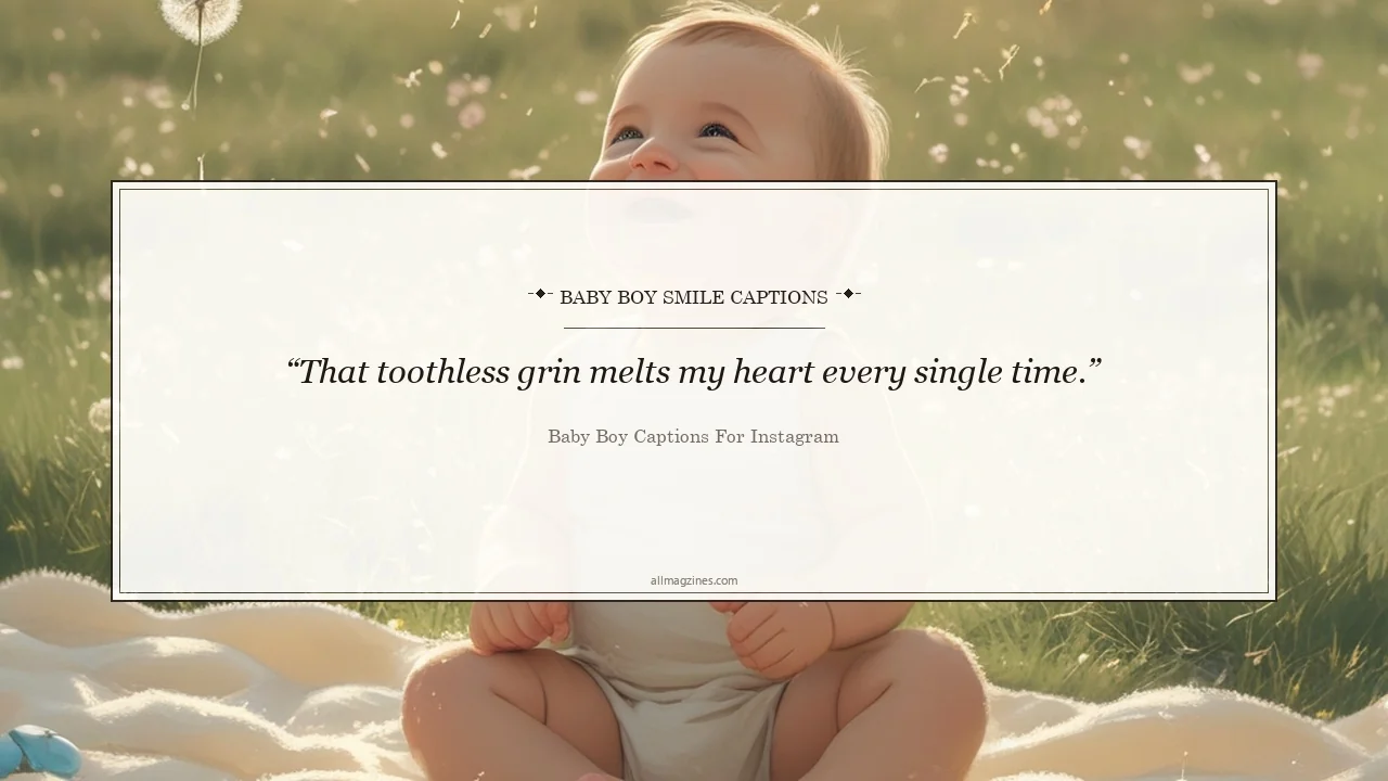 Baby Boy Smile Captions - Baby Boy Captions for Instagram
